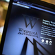 A laptop computer displays Wikipedia’s front page.
Peter Macdiarmid/Getty Images